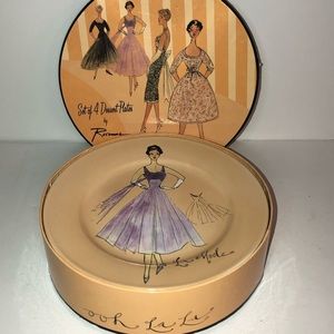 ROSANNA SALAD PLATES WOMEN Vintage Cocktail Dress